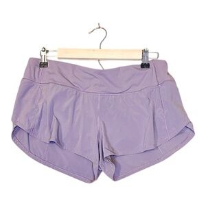Lululemon‎ Speed Up Shorts 2.5” Lavender Purple Quick Dry Running Size 8